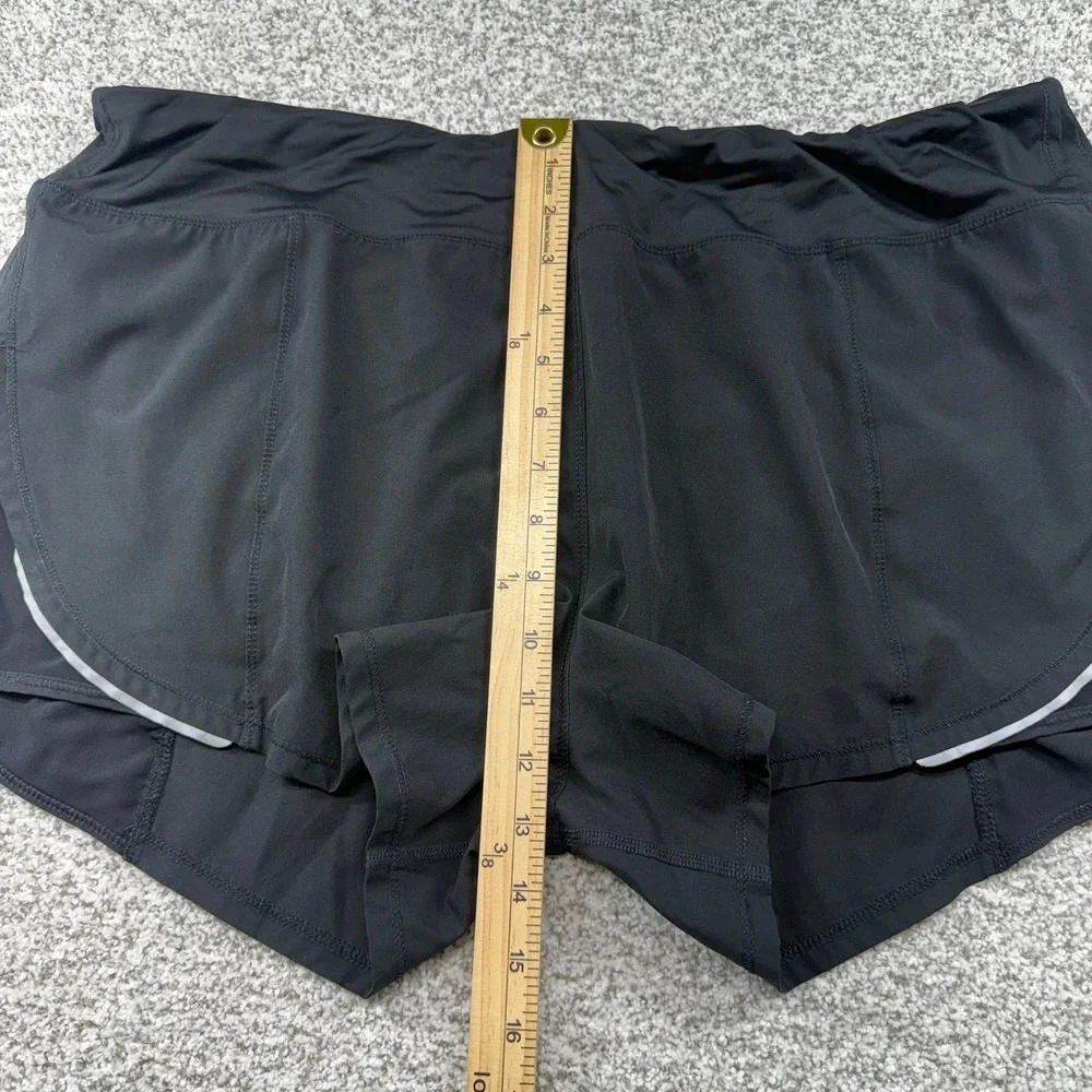Women's ZYIA‎ Active Black Mesh Energy Lined Athletic Running Shorts Size XXXL